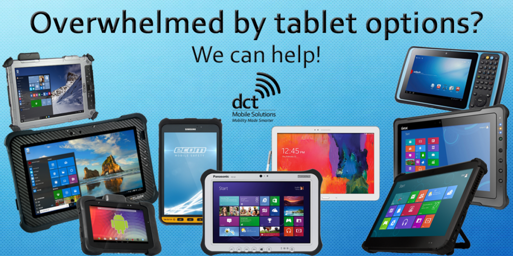 Tablets Ecom Panasonic Getac Windows Android Rugged Unitech Xplore Samsung DT Research